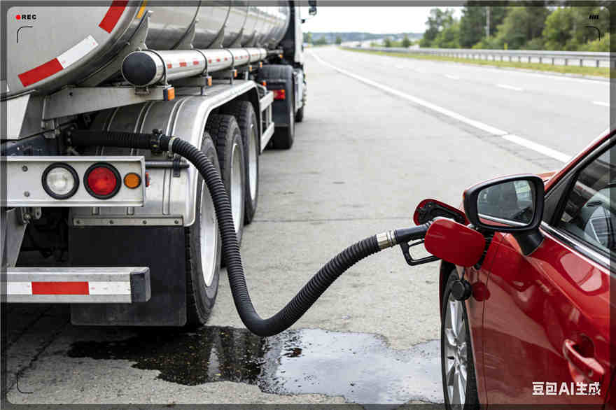 灵寿汽车救援送水案例